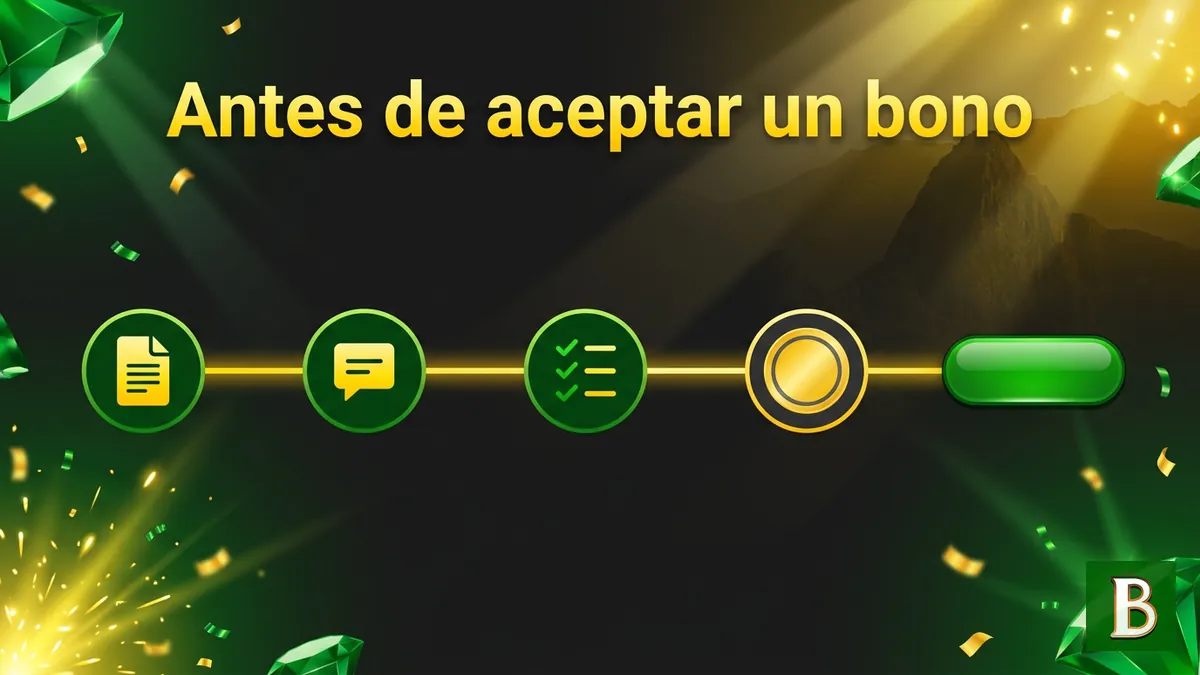 Antes de aceptar un bono en Brazino777 Chile: cadena de pasos en línea de tiempo con documento, chat y lista