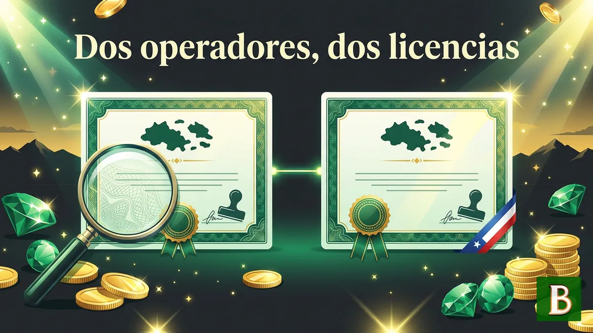 Comparación de los dos operadores y licencias que nombra Brazino777