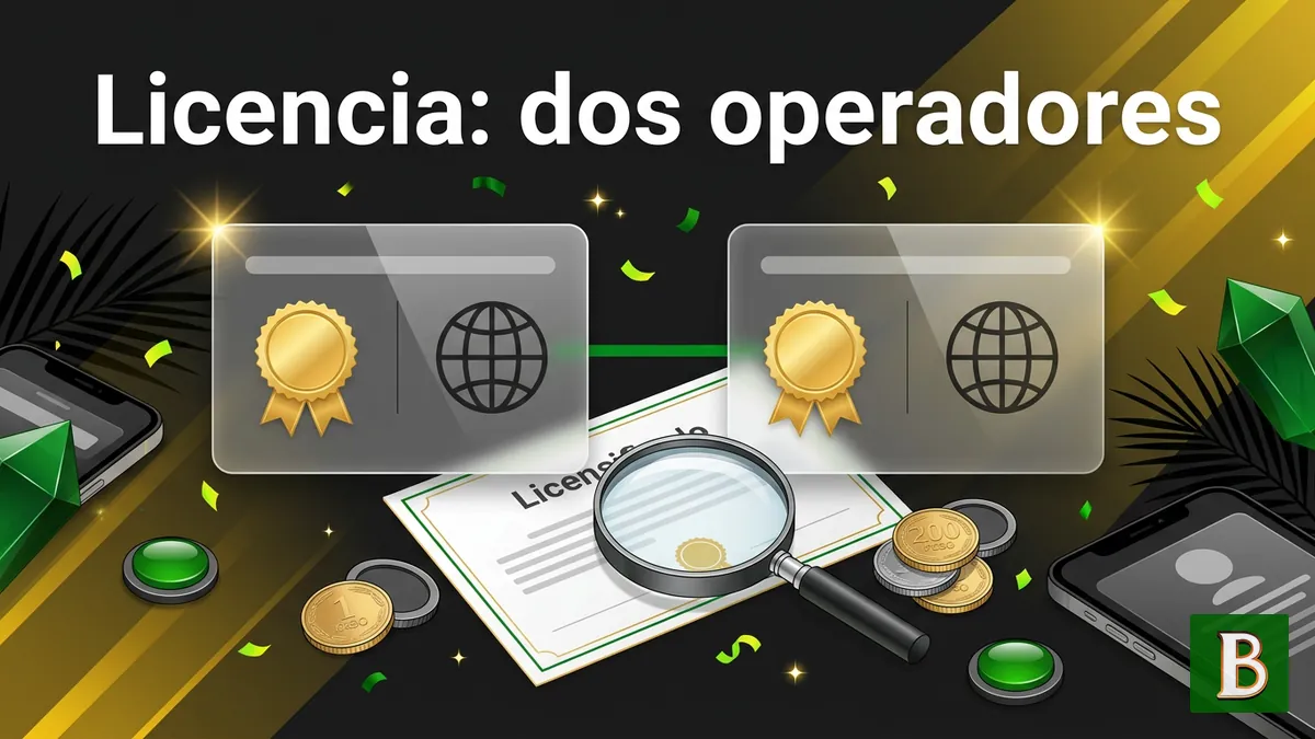 Dos documentos de licencia que muestran dos operadores de Brazino777